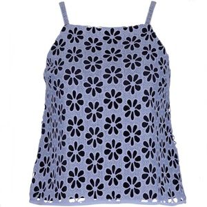 Anthropologie Blue Floral Tank